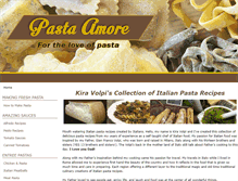 Tablet Screenshot of pasta-recipes-by-italians.com